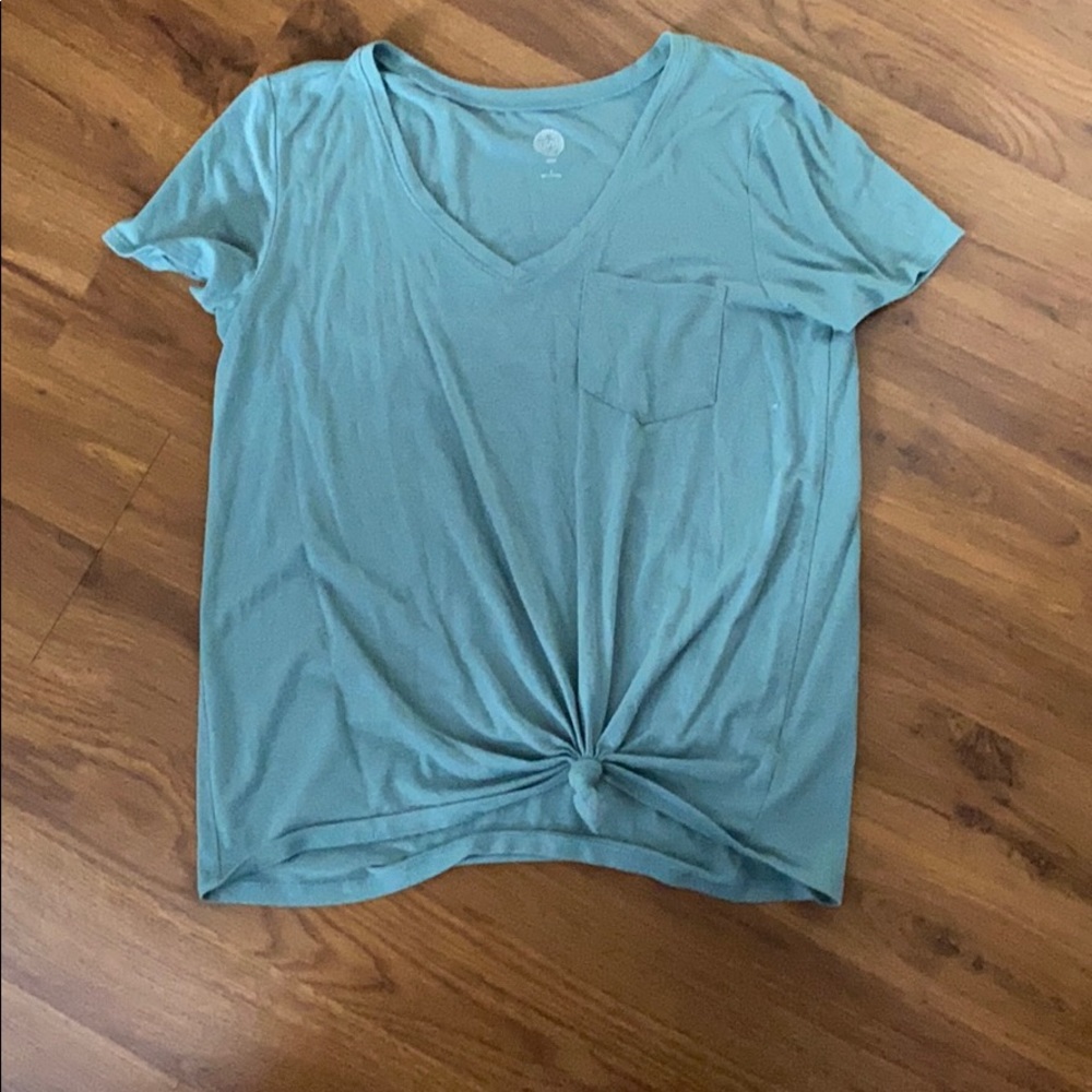 Relaxed front tie shirt